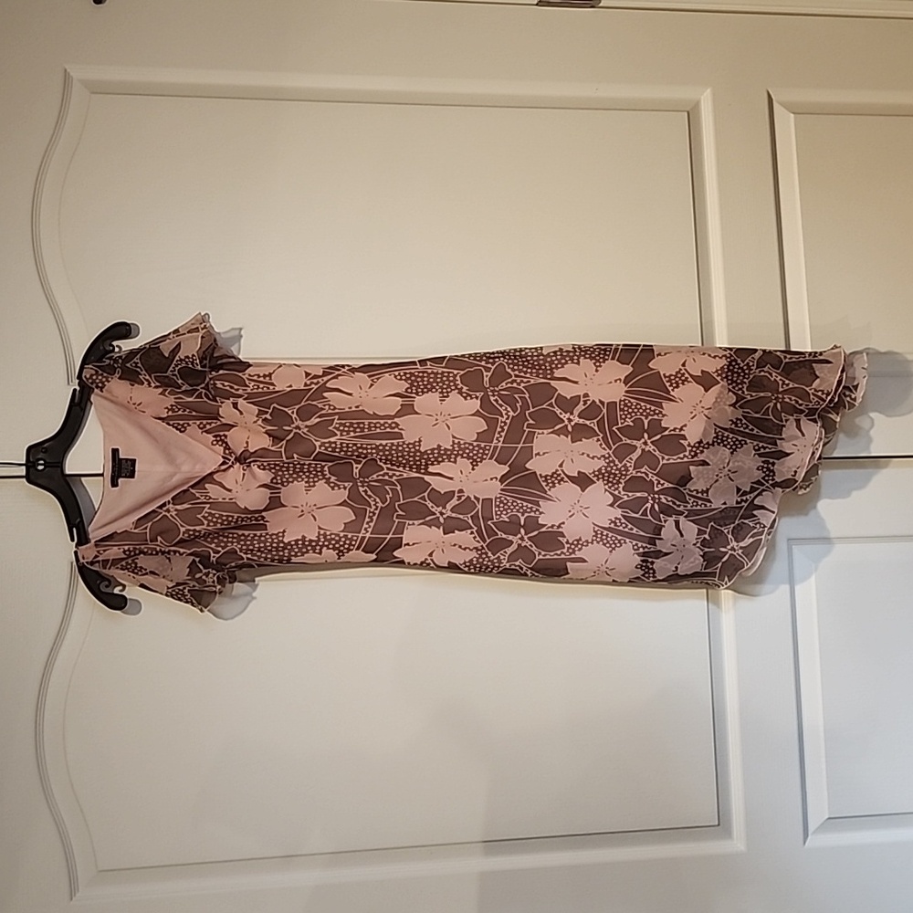 F.L.P Faith, Love, Passion. Pink Flower Sleeveless Dress. Size 8
